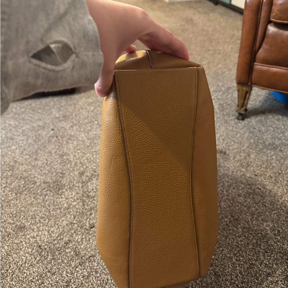 Coach Brown Leather Bay Tote Bag - Picture 5 of 12